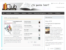 Tablet Screenshot of clubdellector.com